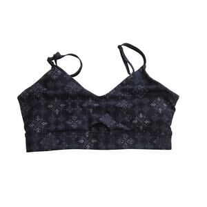 Lab Joy Woman's Black Sports Bra Top Size L